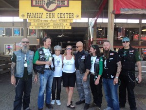 In Dallas with Dago and the Boozefighters from Switzerland (I think)