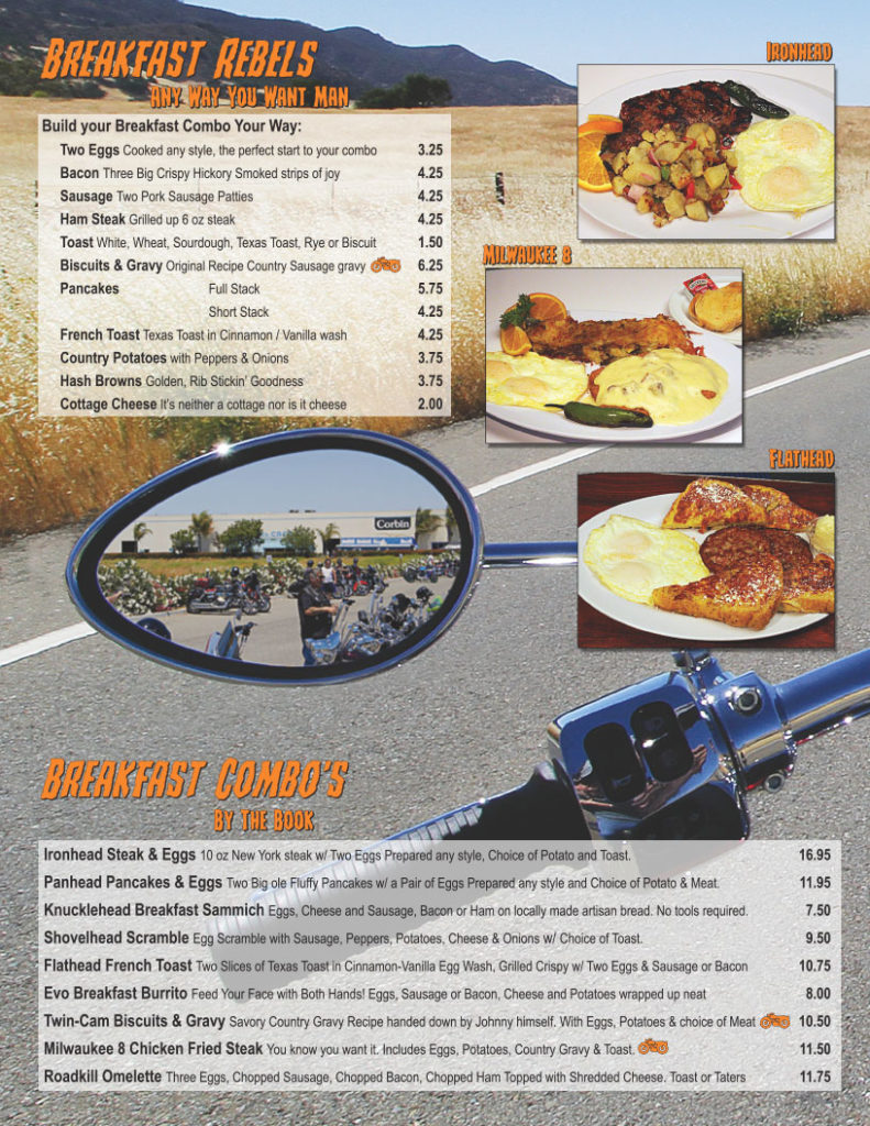 Breakfast Menu